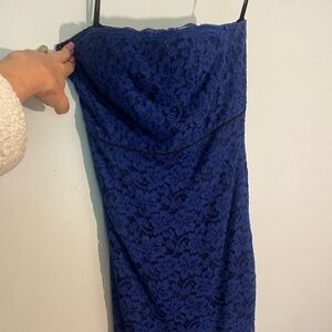Diane von fustenberg Elegant Blue Lace Dress 10